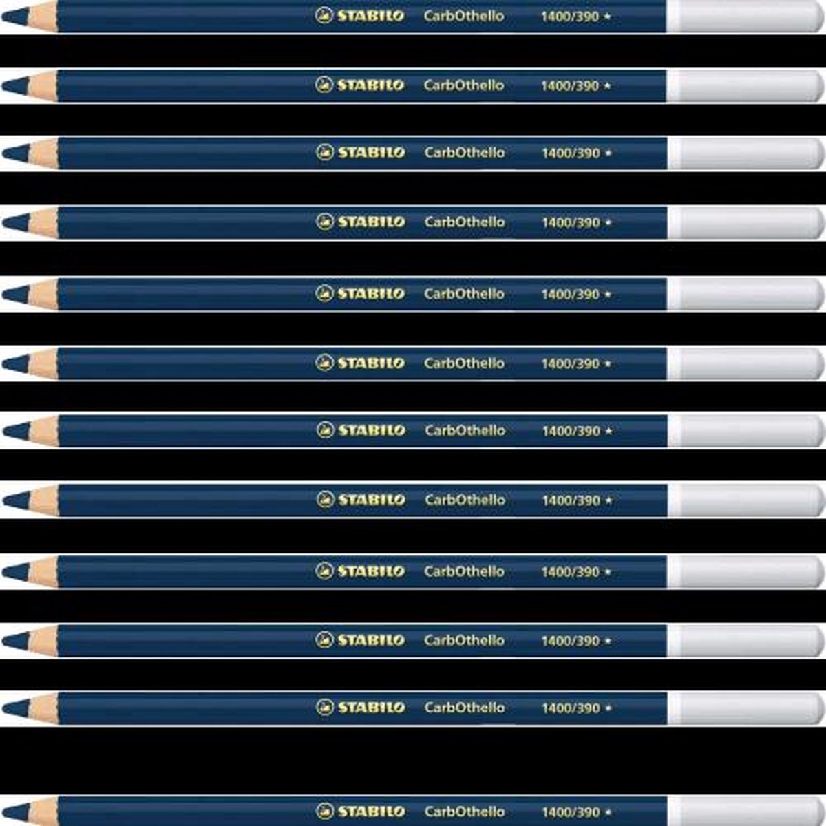 Kleurpotloden STABILO CarbOthello kalkpastel Pruisisch blauw | 12 stuks